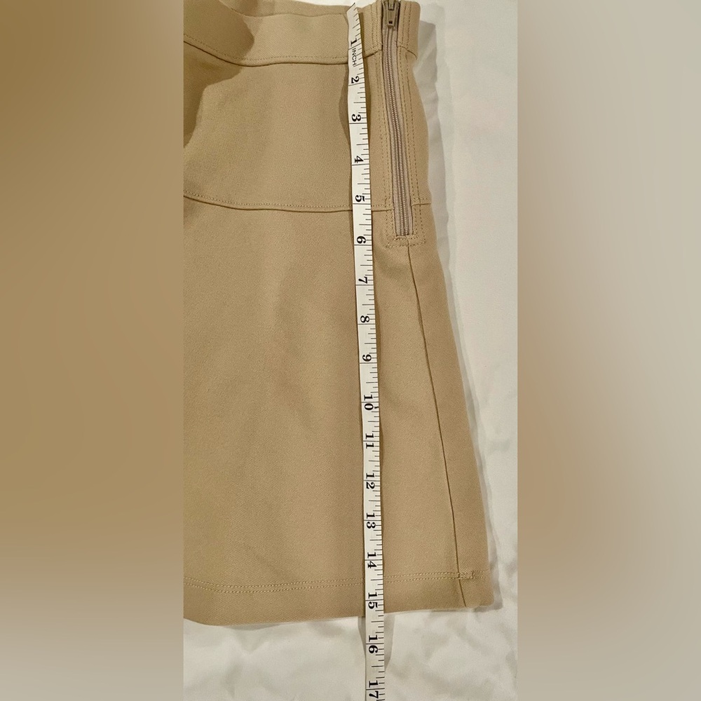 Crewcuts by J Crew EUC Girls Khaki Ponte Uniform Skirt Size 10